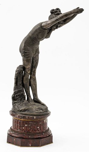 Odoardo Tabacchi "La Tuffolina" Bronze Sculpture