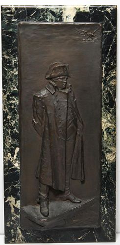 J. Lisney Banks Bronze Napoleon Plaque