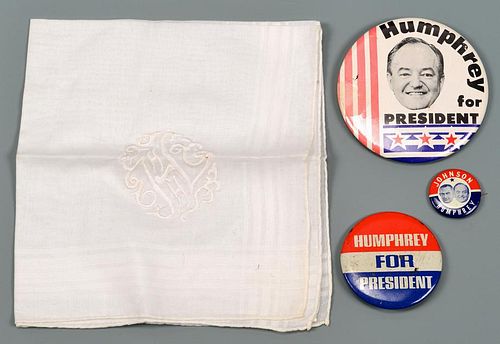 Presidential Memorabilia: Woodrow Wilson & Hubert Humphrey