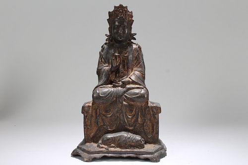 Chinese Religious Fortune Statue 