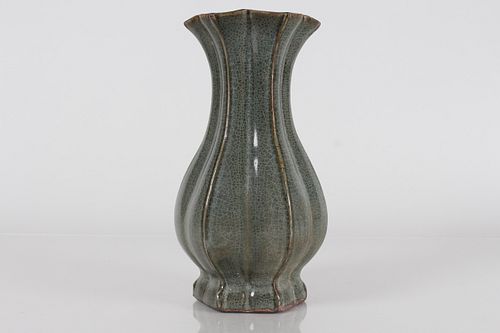 A Chinese Hexa-fortune Porcelain Fortune Vase 