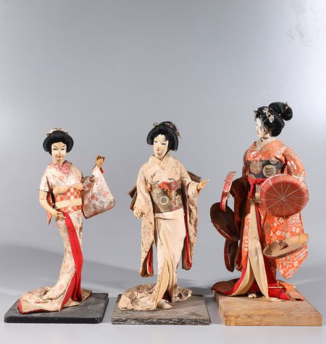 Collection of Seven Japanese Dolls