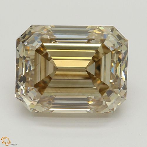 3.01 ct, Natural Fancy Yellowish Brown Even Color, VVS2, Emerald cut Diamond (GIA Graded), Appraised Value: $39,700 