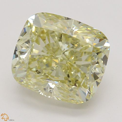 3.01 ct, Natural Fancy Light Brownish Yellow Even Color, VVS2, Cushion cut Diamond (GIA Graded), Appraised Value: $40,600 