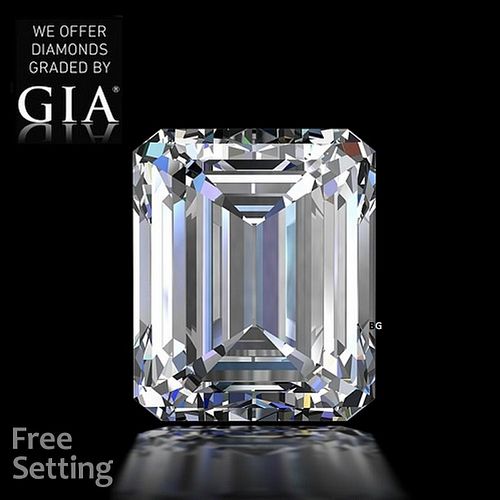 1.51 ct, F/IF, Emerald cut GIA Graded Diamond. Appraised Value: $35,500 