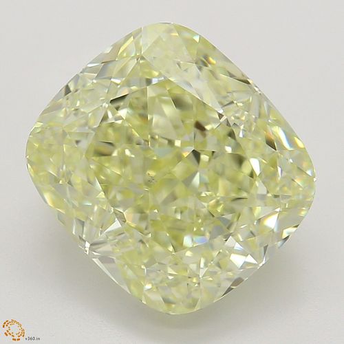 3.02 ct, Natural Fancy Light Yellow Even Color, VS2, Cushion cut Diamond (GIA Graded), Appraised Value: $52,200 