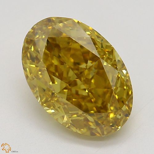 1.14 ct, Natural Fancy Deep Orangy Yellow Even Color, VS2, Oval cut Diamond (GIA Graded), Appraised Value: $25,500 
