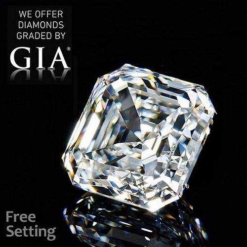 6.00 ct, E/VS2, Square Emerald cut GIA Graded Diamond. Appraised Value: $607,500 