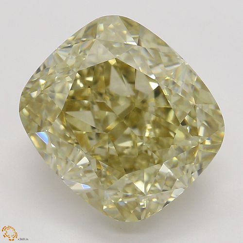 3.51 ct, Natural Fancy Brownish Yellow Even Color, VVS2, Cushion cut Diamond (GIA Graded), Appraised Value: $48,000 