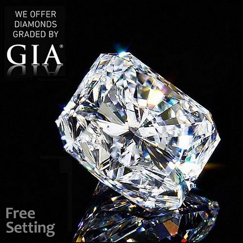 3.02 ct, H/VVS2, Radiant cut GIA Graded Diamond. Appraised Value: $108,300 