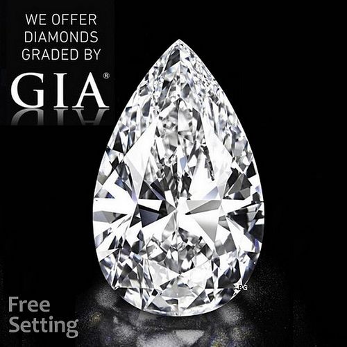 2.51 ct, F/IF, Pear cut GIA Graded Diamond. Appraised Value: $83,400 