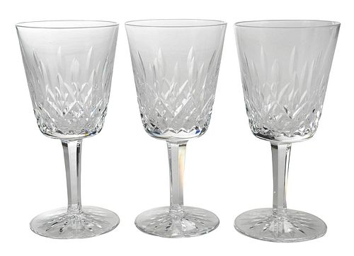 12 Waterford Crystal "Lismore" Water Goblets