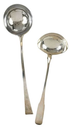 Two George III Irish Silver Ladles