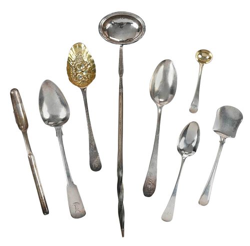 14 English Silver Table Items