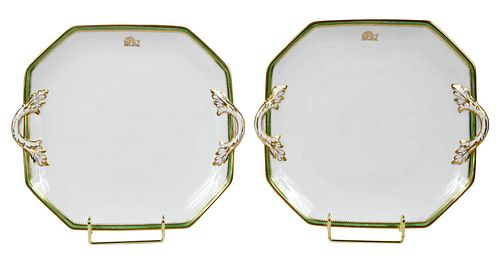 Pair of Copeland Spode Platters