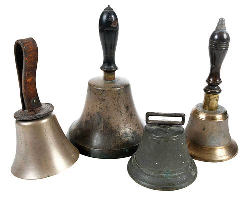 Group of Four Bronze Bells