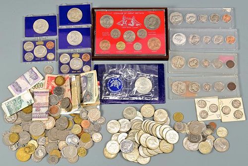 Grouping of American, European/Foreign Coins