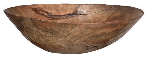 Large Burled Walnut Bowl 