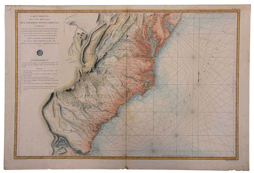 Sartine - Map of the Atlantic Coast, 1778 Map