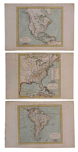 Delamarche - Three Maps of the Americas
