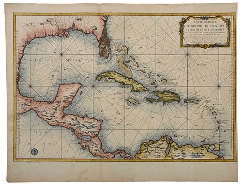 Bellin, Depot de la Marine - Map of the Gulf of Mexico
