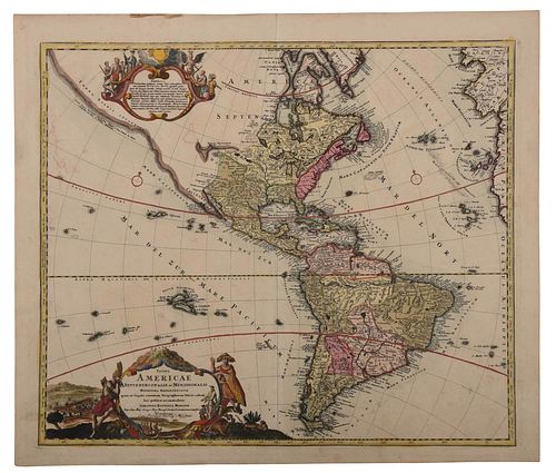 Homann - Totius Americae Septentrionalis et..., Map