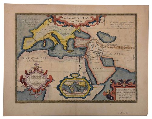 Ortelius - Geographia Sacra, Map