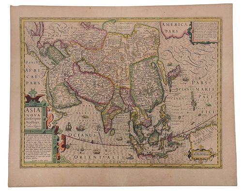 Hondius - Asiae Nova Descriptio, Map
