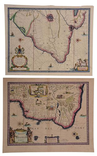 Blaeu - Two Maps of Brazil