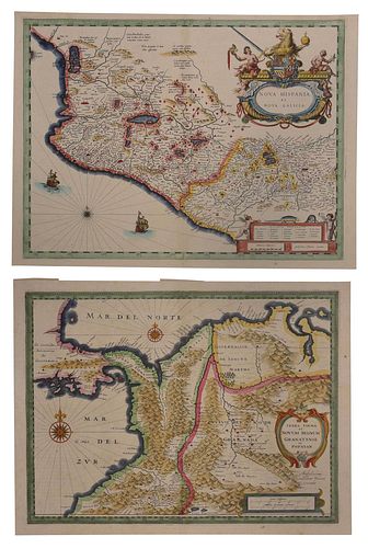 Blaeu - Two Maps of Central and South America