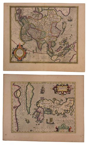 Mercator and Hondius - Two Maps of Asia