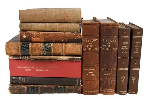 Group of 12 Books on North Carolina History