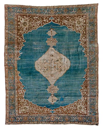 Hadji Jalili Tabriz Silk And Wool Carpet