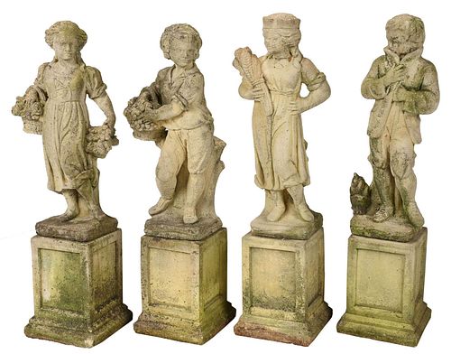 The Four Seasons Garden Statues 