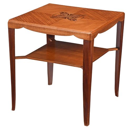 Maurice Dufrene Attributed Art Deco Inlaid Low Table