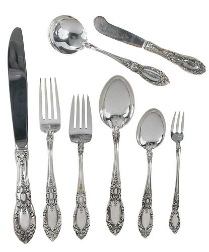 Towle King Richard Sterling Flatware, 101 Pieces