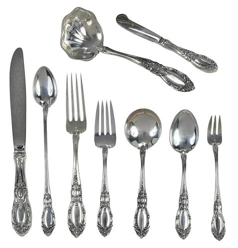 Towle King Richard Sterling Flatware, 96 Pieces