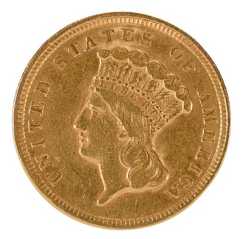 1854 $3 Gold Coin 