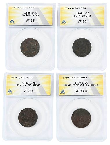 Group of Graded Half Cents