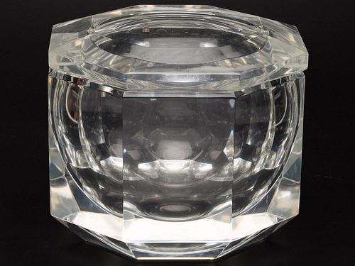 4777398: Mid-Century Lucite Octagonal Ice Bucket Attributed to Carole Stupell KL7CJ