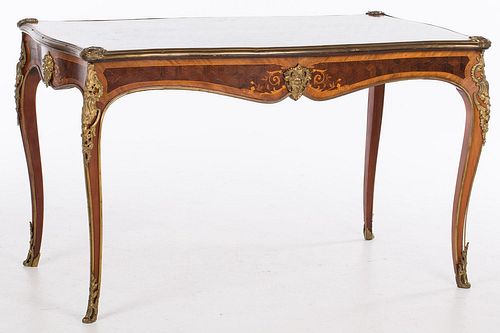 4777452: Louis XV Style Kingwood and Tulipwood Writing Table, 19th Century KL7CJ