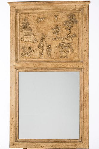 4777539: Chinoiserie Decorated Trumeau Mirror, 20th Century KL7CJ