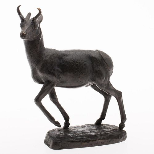 4777638: Joseph L. Boulton (American, 1896-1981), Pronghorn
 Antelope, Cast Bronze Sculpture KL7CL