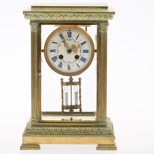 4777685: Brass Mantle Clock KL7CG