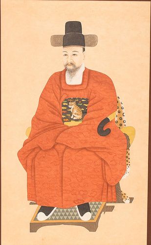 4777691: Scroll Painting of a Man in a Red Robe KL7CC