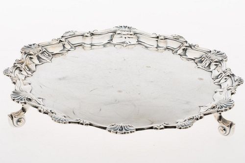 4777707: Barker Brothers Sterling Silver Salver, Chester, 1908 KL7CQ