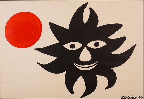 4777725: Alexander Calder (American 1898-1976), Red Sun, Lithograph, 1968 KL7CO
