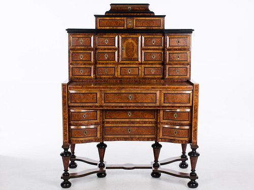 4643740: Northern European Mixed Woods and Walnut Parquetry
 Secretaire, 19th Century KL6CJ