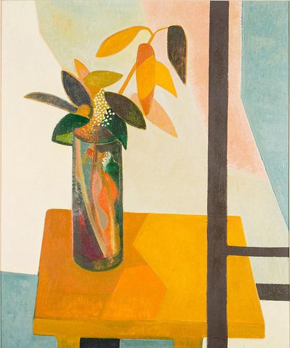 4643753: Andre Minaux (French, 1923-1986), Still Life with
 Vase of Flowers, Oil on Canvas KL6CL