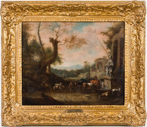 4643779: After Claude Le Lorrain (French, c. 1600-1682),
 Landscape, Oil on Board KL6CL